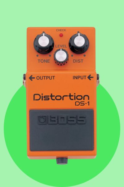 Boss DS-1 Distortion pedal for beginner rock and hard rock guitar sounds