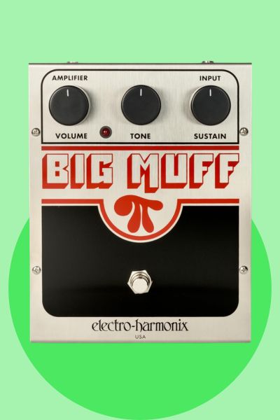 Electro-Harmonix Big Muff Pi fuzz distortion pedal for sustained guitar tone