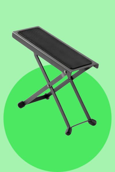 On-Stage FS7850B adjustable guitar foot stool with black non-slip rubber pad
