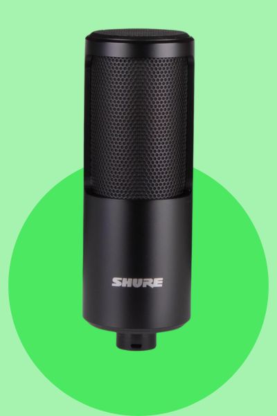 Shure SM4 condenser microphone for singer-songwriters recording vocals at home