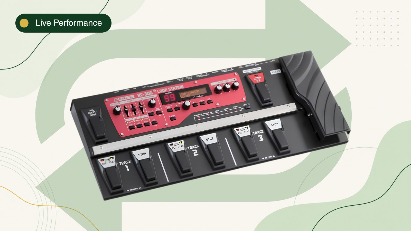 Loop pedals and loop stations for guitarists, singers and live performers