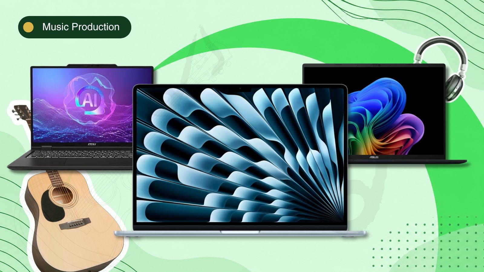 Best laptops for music production by budget for home studios and beginners