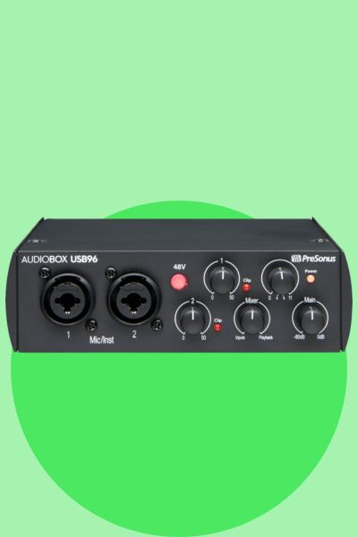 PreSonus AudioBox USB 96 affordable audio interface for home recording