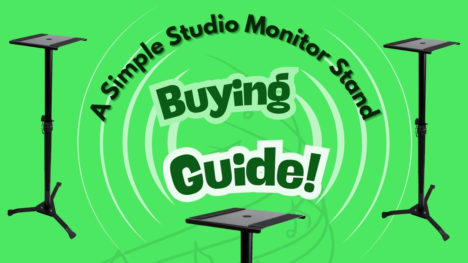 Main image for the studio monitor stand article