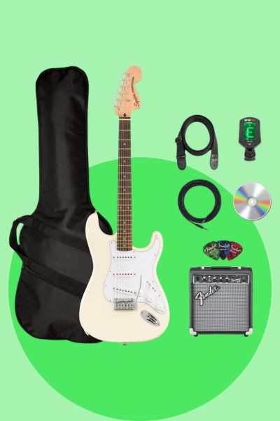 Squier Affinity Stratocaster HSS guitar pack with Fender Frontman 15G amp