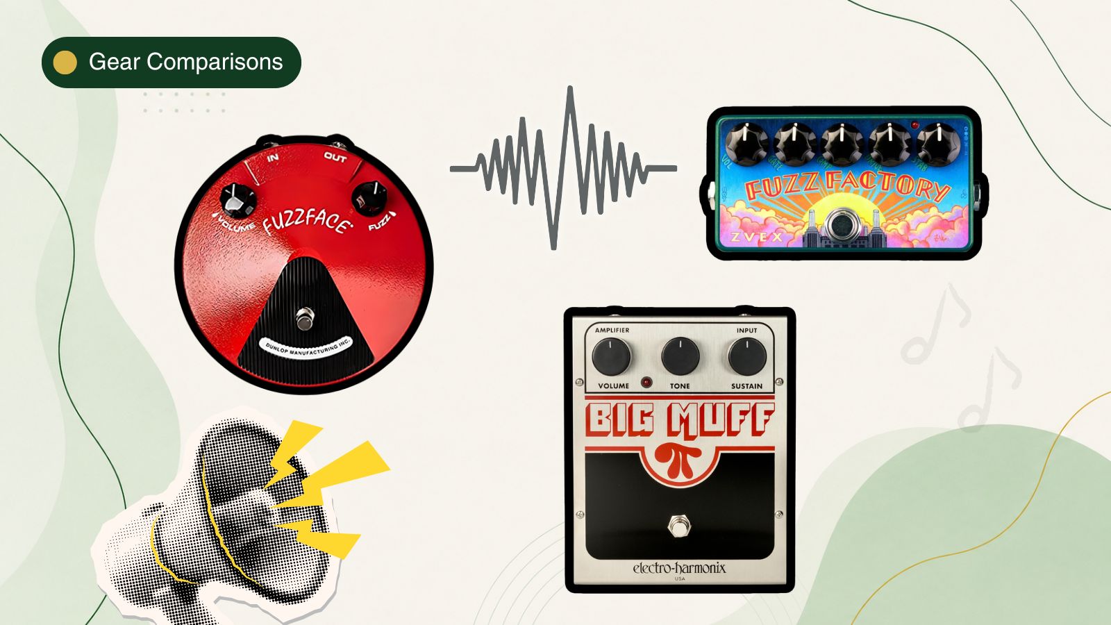 Fuzz pedal group comparison review
