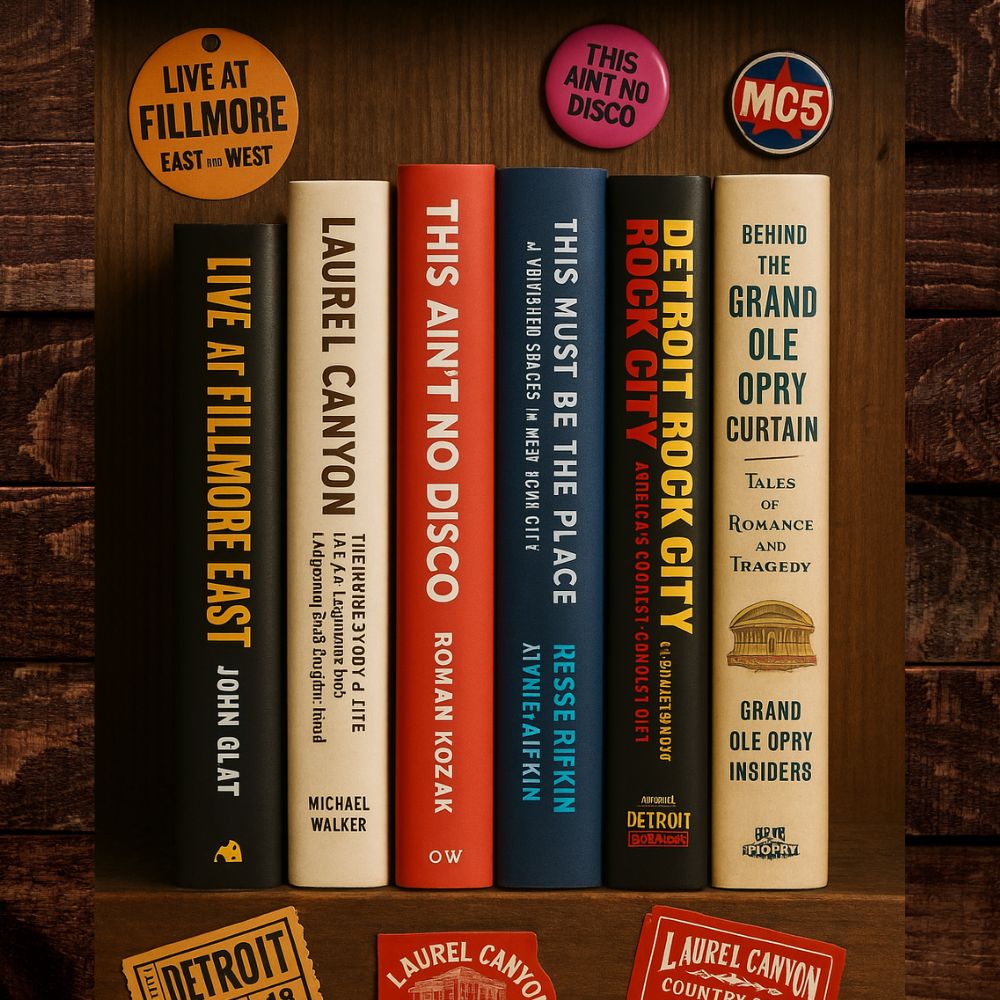 Books about legendary music venues including CBGB, the Fillmore, Laurel Canyon and Detroit rock history