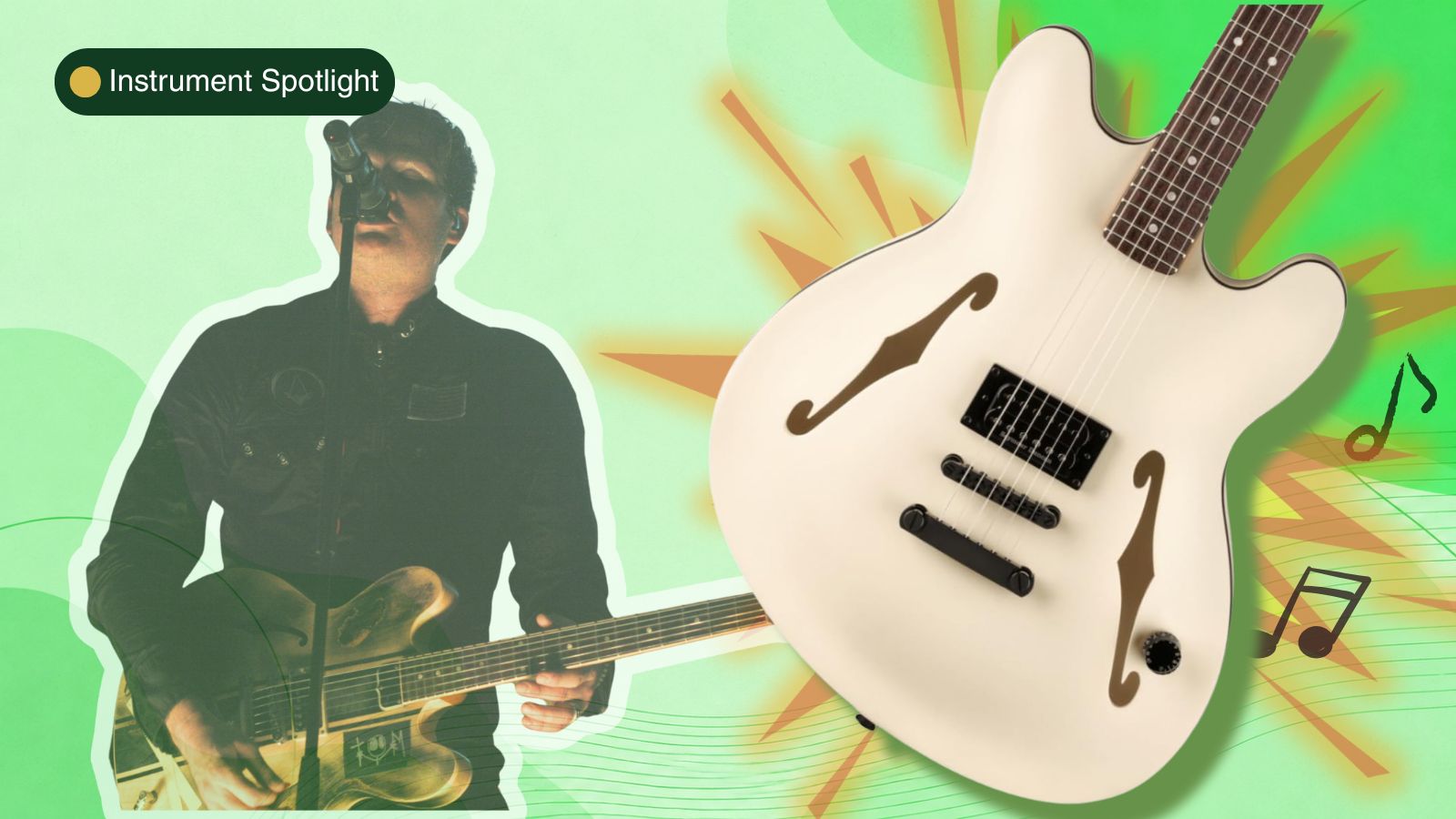 Tom DeLonge and his Signature Guitar