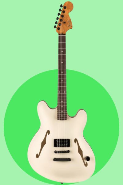 Fender Tom DeLonge Starcaster signature guitar in semi-hollow offset body shape